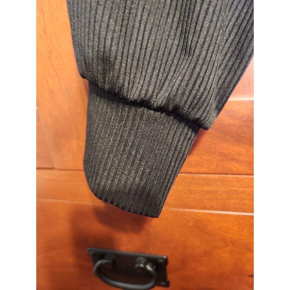 Black Ribbed Lounge Set with Robe and High Rise Bottoms Women's Size Large - Picture 5 of 11